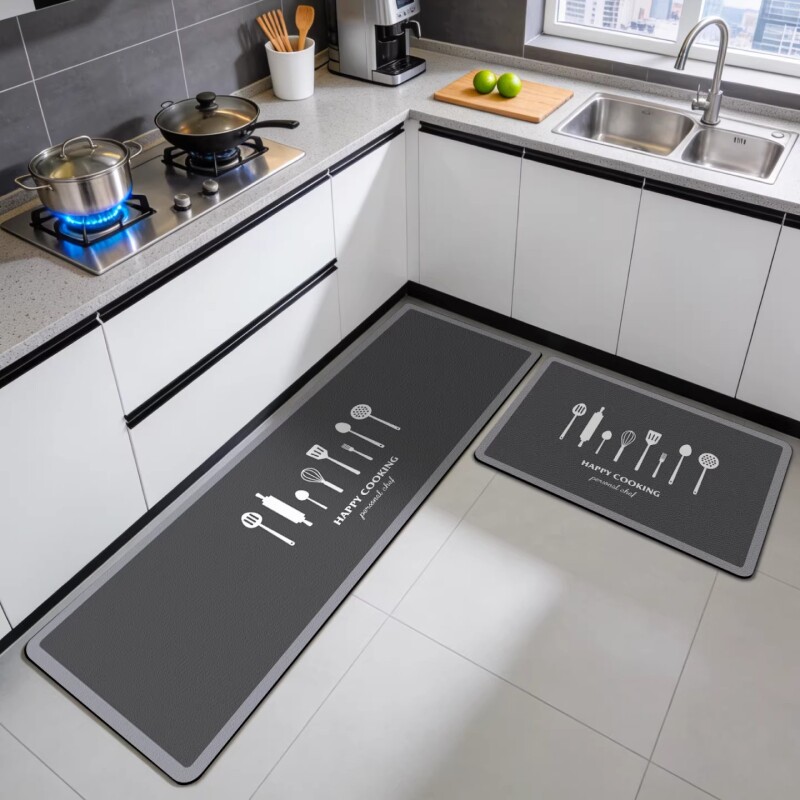 2026新款厨房地垫防滑防油可擦免洗地毯脚垫耐脏家用洗碗池吸水垫