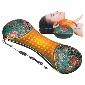 艾草电加热颈椎枕头助睡眠护颈椎矫正专用热疗艾灸热敷包骨头枕芯
