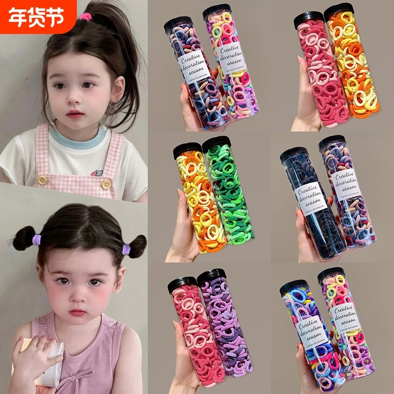 女儿童糖果色毛巾圈女童高弹力发圈宝宝扎头发橡皮头绳不伤发头饰