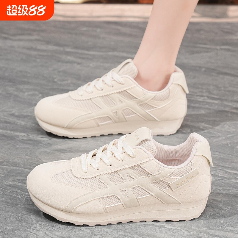 德训鞋女2026夏季新款透气软底运动鞋子女韩版百搭轻便阿甘鞋潮鞋