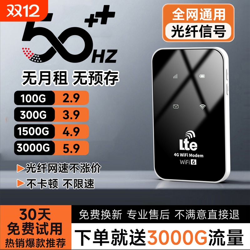 智能wifi移动无线wifl6便携式免插卡2026新款路由器全国通用流量wi-fi车载宽带4g高速网络智能上网卡车载wifi