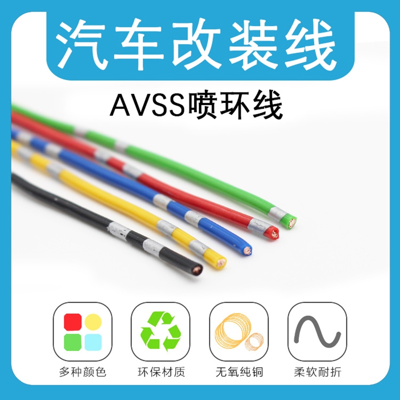 汽车改装电线薄皮绝缘线0.3/0.5/0.85/1.25/2/2