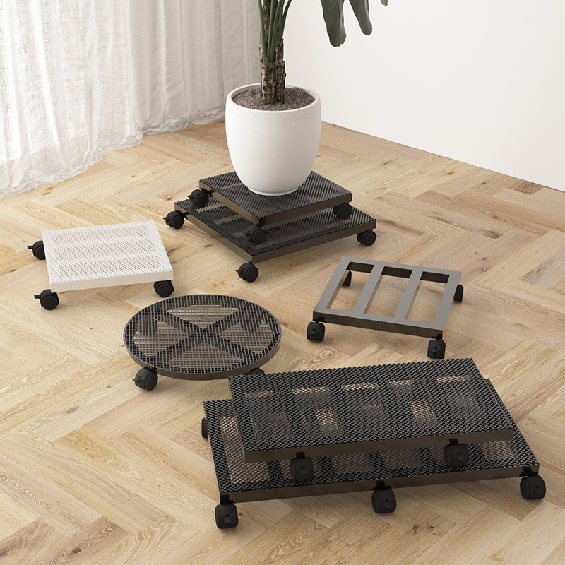 花盆托盘带轮加厚底座滚轮大花盆接水托盘万向轮移动底盘底部圆形