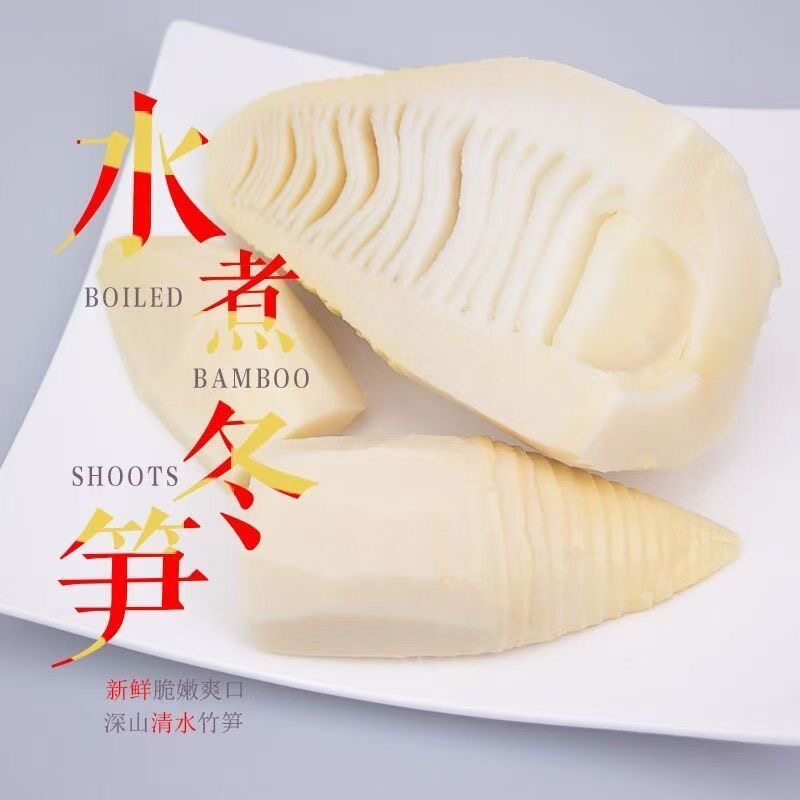 新鲜冬笋清水水煮冬笋袋装火锅麻辣烫串串批发