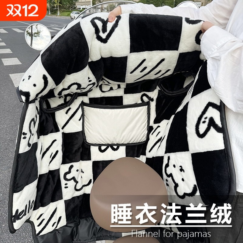 电动车挡风被电瓶车2025新款冬季加绒加厚防水防寒电车防风罩冬款