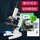 显微镜中小学生专用初中生科学实验室专业级可看细菌精子高倍光学显微镜儿童高清生物中考专用看病毒电子目镜