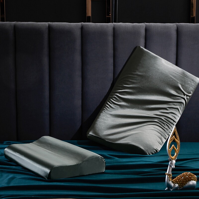 夏季晾感乳胶枕枕套高低忆枕头套成人40X60cm橡胶儿童30X5