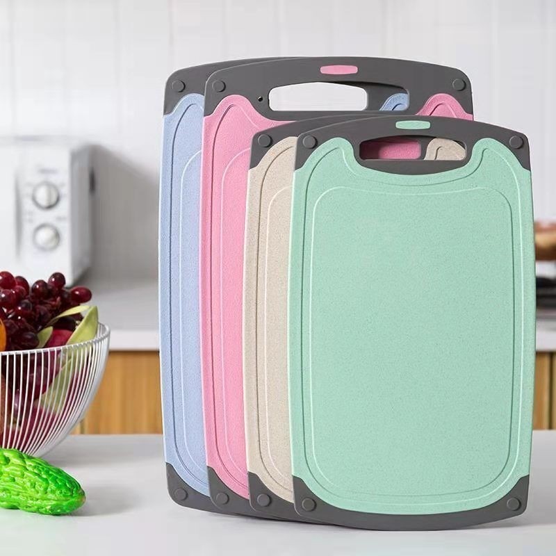 小麦秸秆菜板多功能家用厨房菜板子切水果切菜板塑料案板多规格起