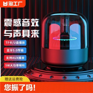 蓝牙音箱响迷你超重低音车载u盘播报智能语音便携高级播放音质