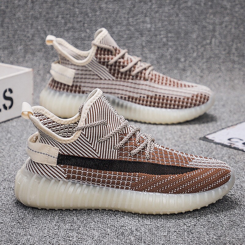 新款果冻底椰子鞋男女鞋透气飞织网面鞋百搭休闲运动鞋子