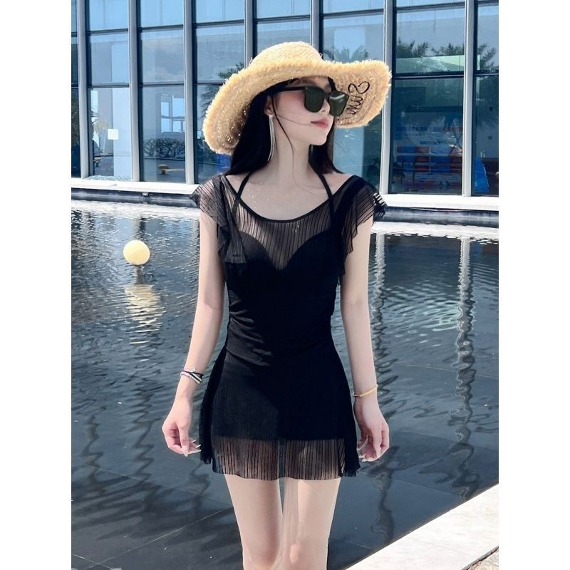 大码游泳衣2025新款爆款保守高级感微胖女孩遮肉显瘦泡温泉泳装