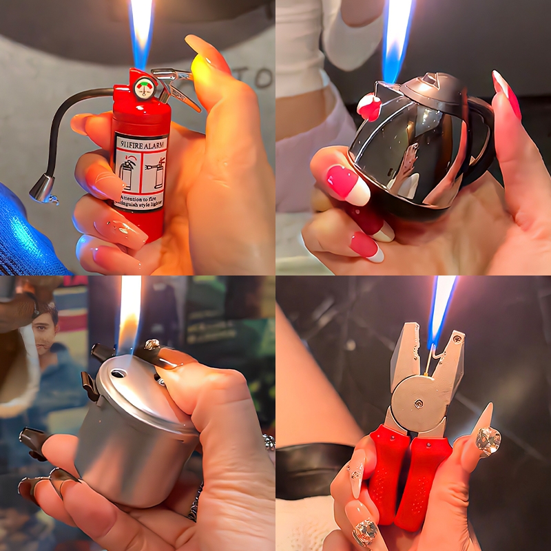 稀奇古怪小茶壶老虎钳灭火器高压锅充气扳手打火机潮把把超大新年
