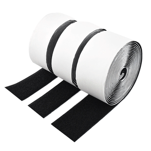 双面强力带背胶魔术贴纱窗门帘粘贴贴条带勾面自粘窗帘子母贴粘扣