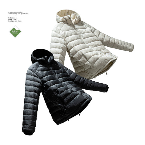 WHYWORKS【云迹】羽绒排骨服90鸭绒轻薄机能连帽外套保暖御寒内胆