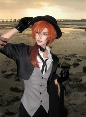 文豪野犬中原中也cos服武装太宰治黑手党全套cosplay服装现货套装