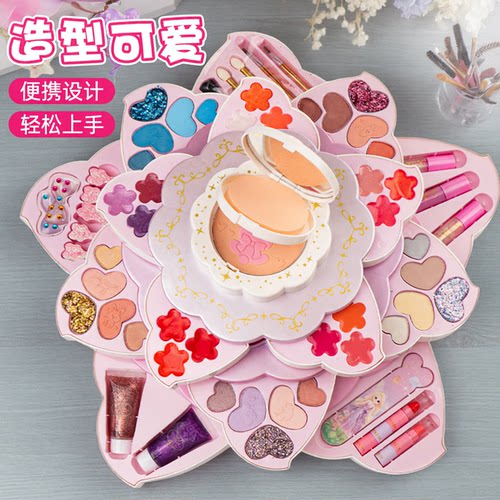正版杜莉莎儿童化妆品套装小女孩专用彩妆盒公主女童高端生日礼物