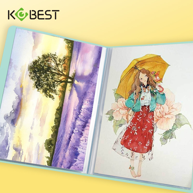 사이드엔트리 A3 어린이 그림책 수납 컬렉션북 8단 오픈 폴더 그림 폴더 수납 포트폴리오 미술 컬렉션 폴더