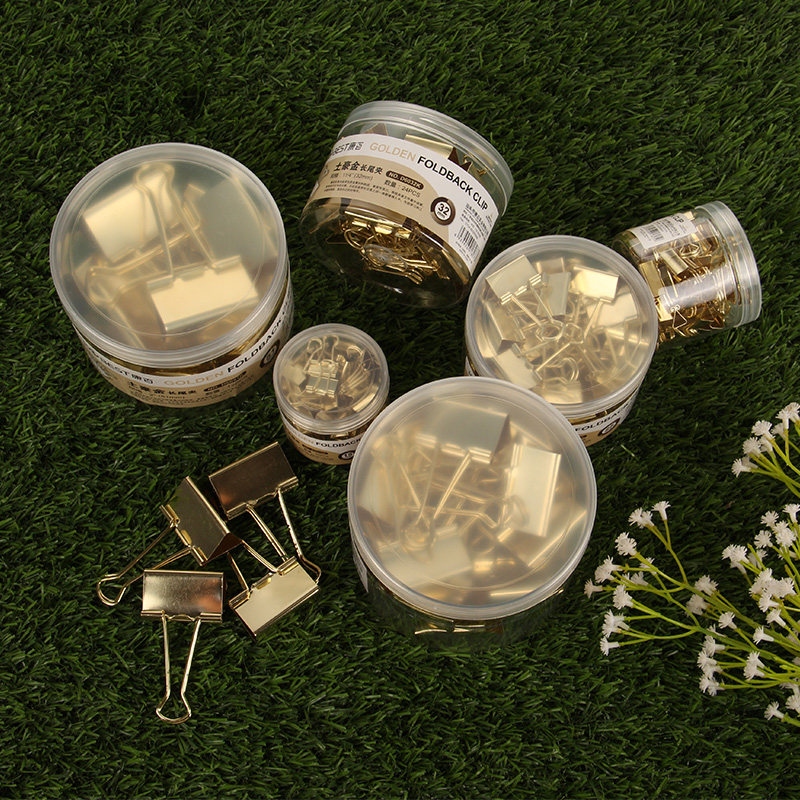 KANGBAI 골든 클립 대형 긴 꼬리 클립 테스트 종이 클립 작은 페타 클립 파일 빌 클립 오피스 문구