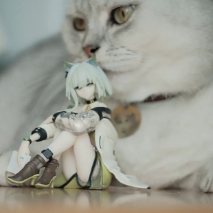 手办玩具压泡面坐姿凯尔希手办海滩泳装亚丝娜游戏模玩摆件少女