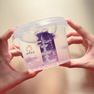 儿童厚实三井泉假水高颜值泡泡奶一大桶无毒不粘手硅胶透明抱抱奶