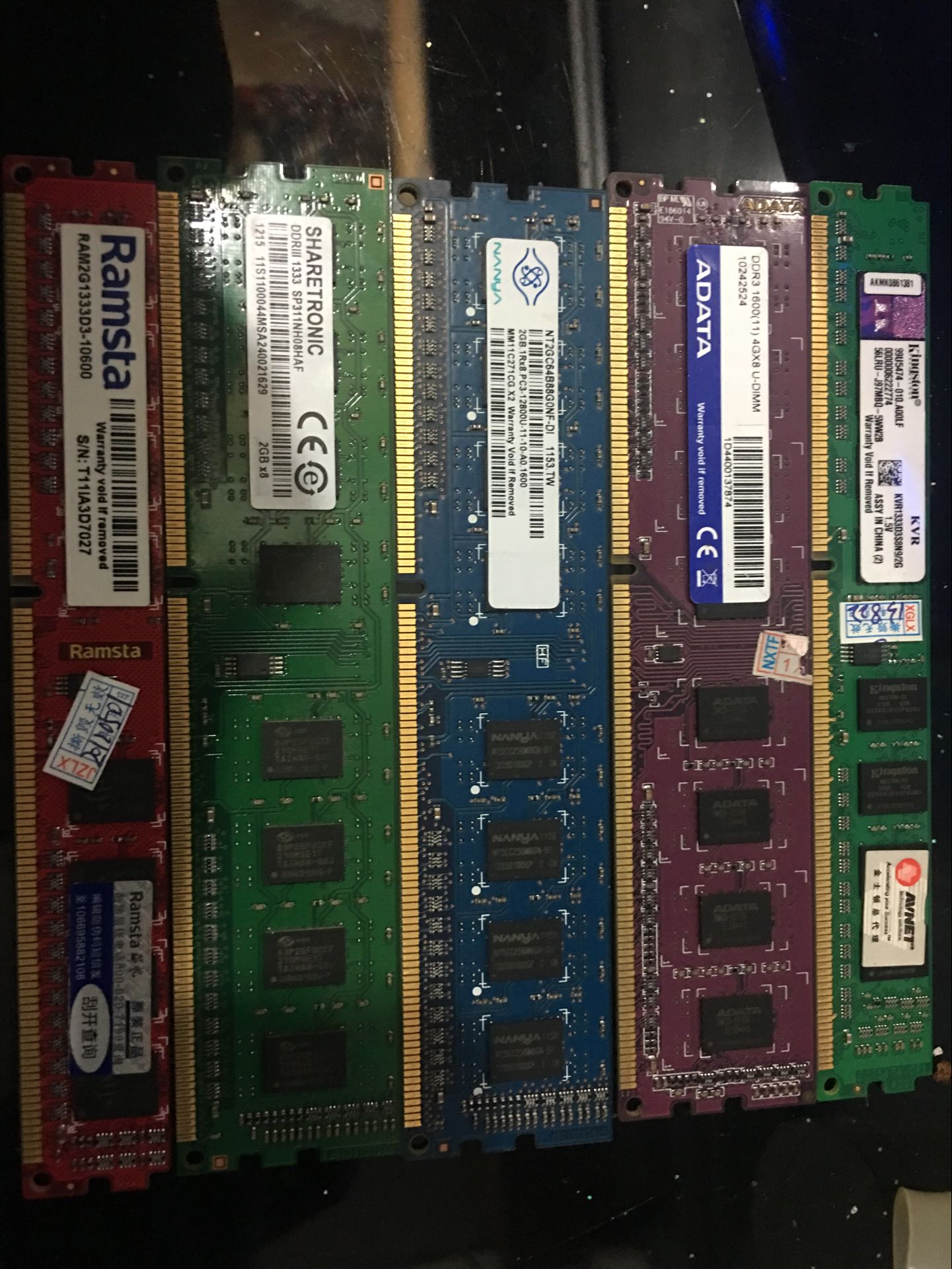 威刚二手ddr3拆机内存条