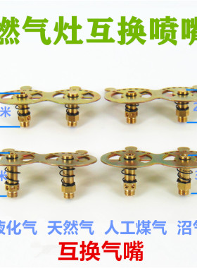 适合火王燃气灶喷嘴灶具配件黄铜气嘴液化气改天然气改人工煤气