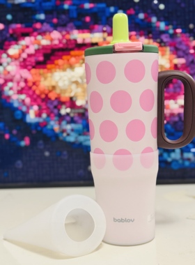硅胶杯套8厘米适配bablov巨无霸保温杯大容量吸管杯透明全包防磨