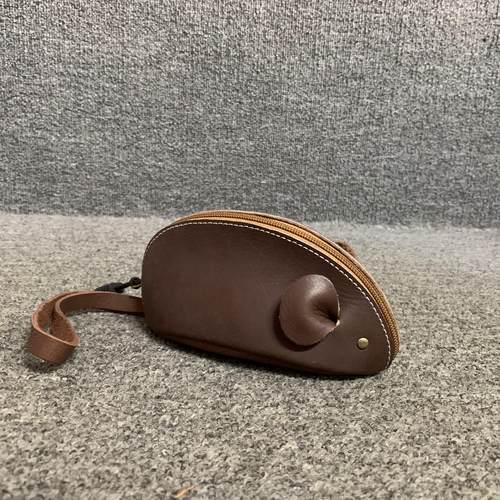 头层牛皮复古百搭零钱包