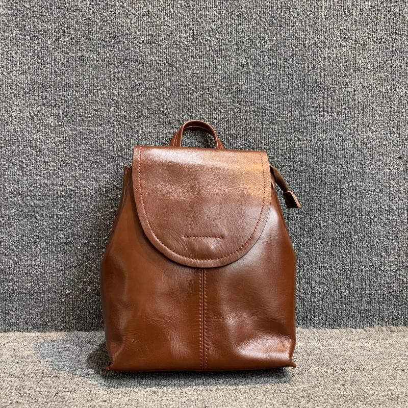 背包软皮新品原创真皮背包韩版百搭头层牛皮复古简约双肩背包真皮