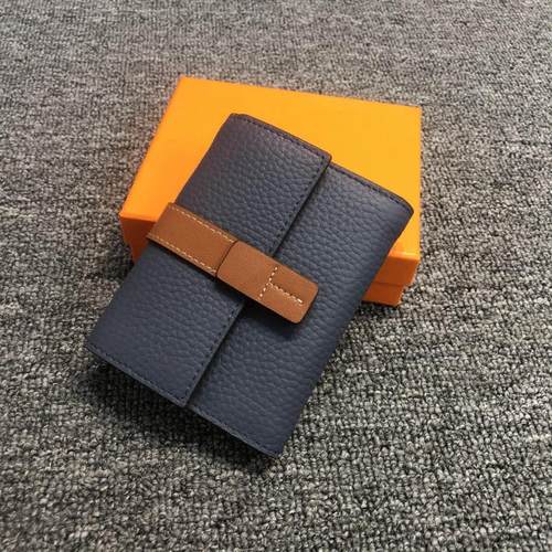 韩国真皮钱包撞色短款