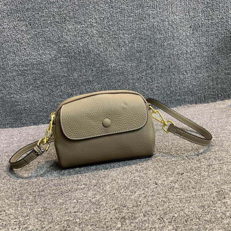 商场撤柜货真皮女包白菜价处理头层牛皮简约单肩小方包手机化妆包