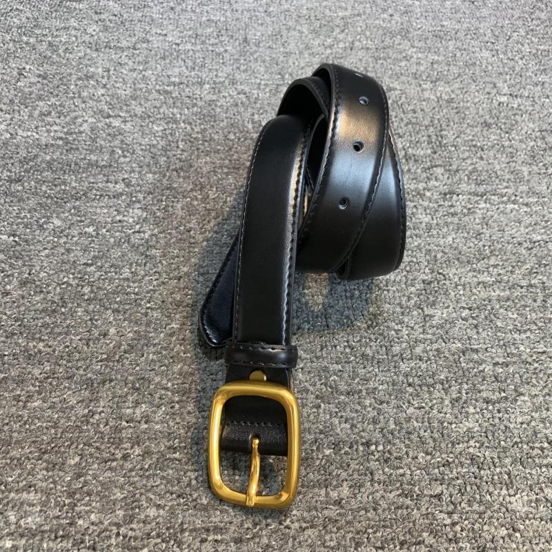 梦嘉丽牛皮针扣搭配连衣裙腰带