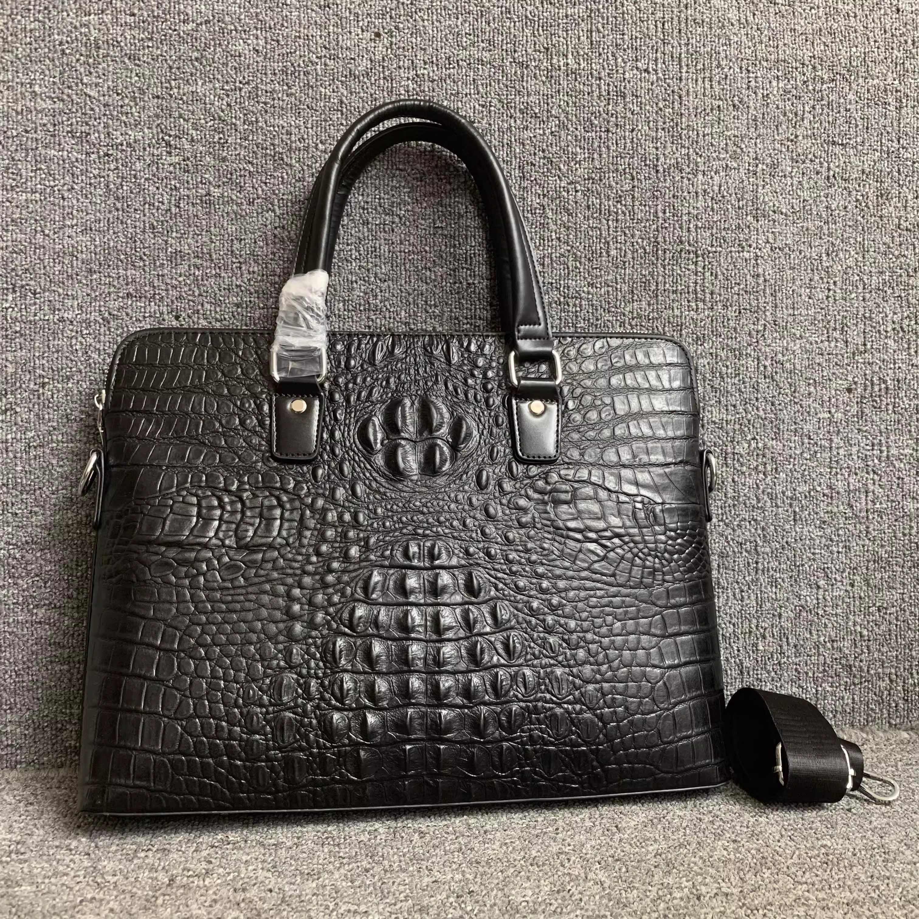 出口外贸！！亏本处理真皮男士公文包头层牛皮手提单肩斜跨商务包