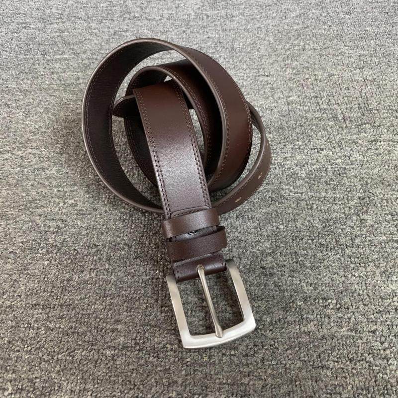 梦嘉丽牛皮针扣裤腰带皮带