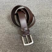 牛皮腰带 西裤 商场撤柜货真皮皮带韩版 百搭男女通用针扣搭配牛仔裤