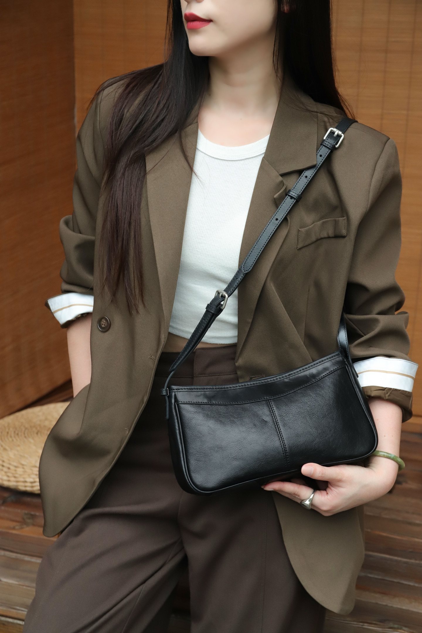 复古质感很好！！头层树膏牛皮女包韩版百搭简约单肩复古小方包女,箱包皮具/热销女包/男包,通用款女包,淘宝优惠券,粉丝福利购,淘宝优惠卷