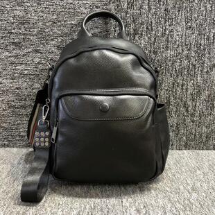 真皮背包韩版百搭时尚头层软牛皮男女通用双肩背包简约潮背包纯皮