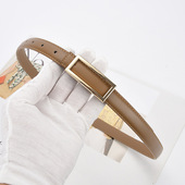 牛皮针扣搭配大衣连衣裙小腰带 百搭时尚 2025新品 真皮女士皮带韩版