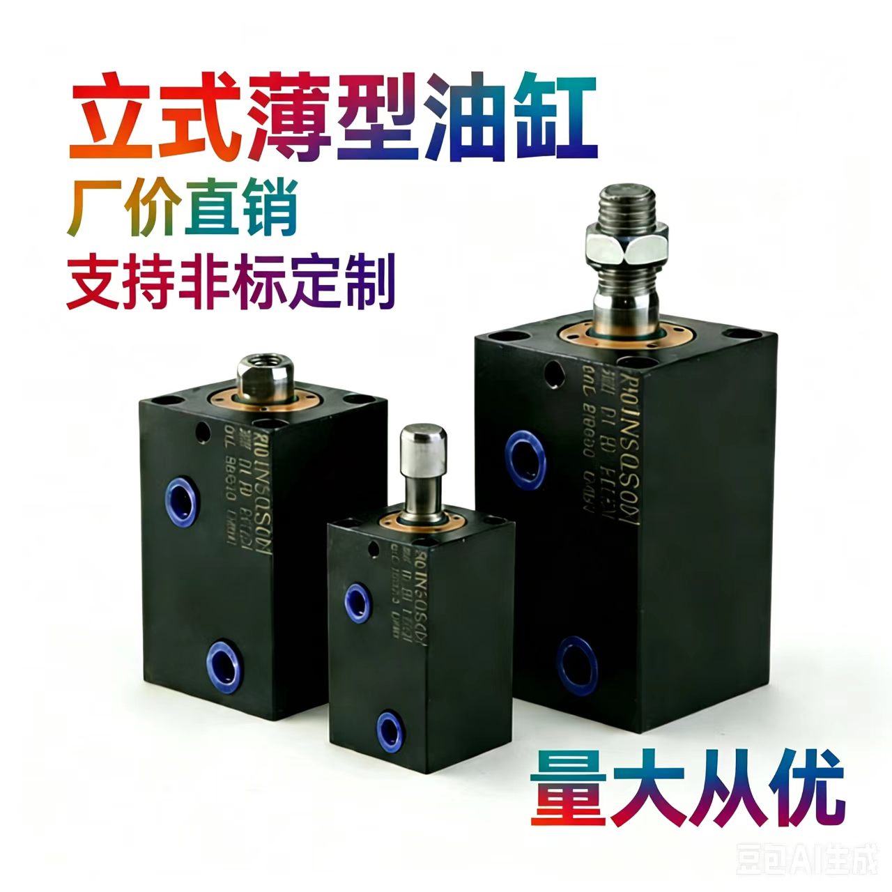 可调方形薄型油缸CHTB/JOB/CX-SD LA25 32 40 50 63X10*20*30*40