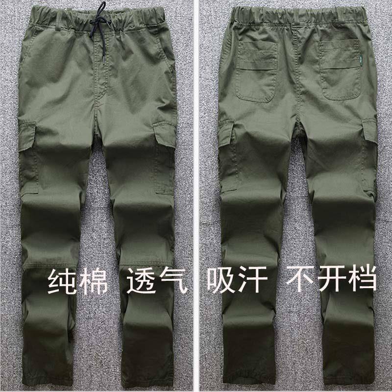 工劳作服裤子男磨纯棉防烫宽松透SME气电焊工人耐汽修工夏地工人