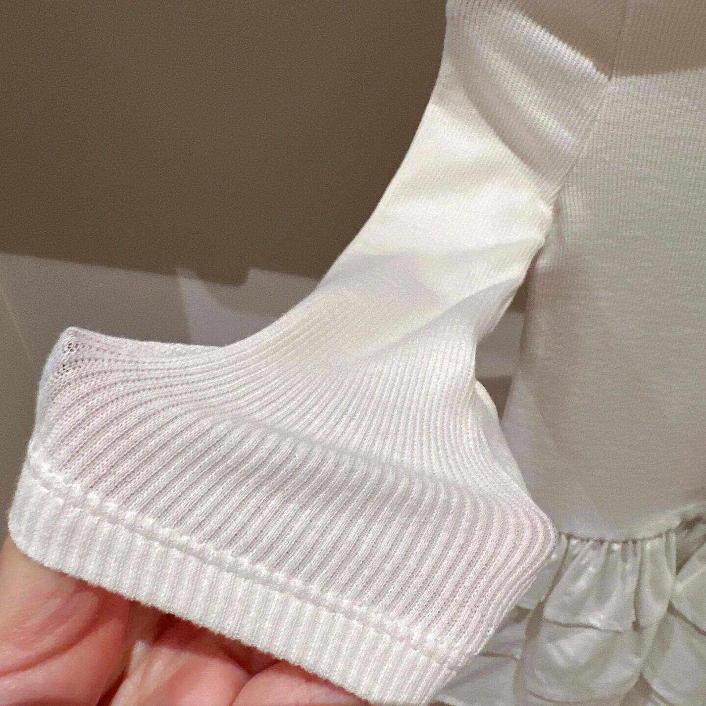 21EIL-0澳女童弹螺纹拼织四色力一字领长袖连梭衣裙