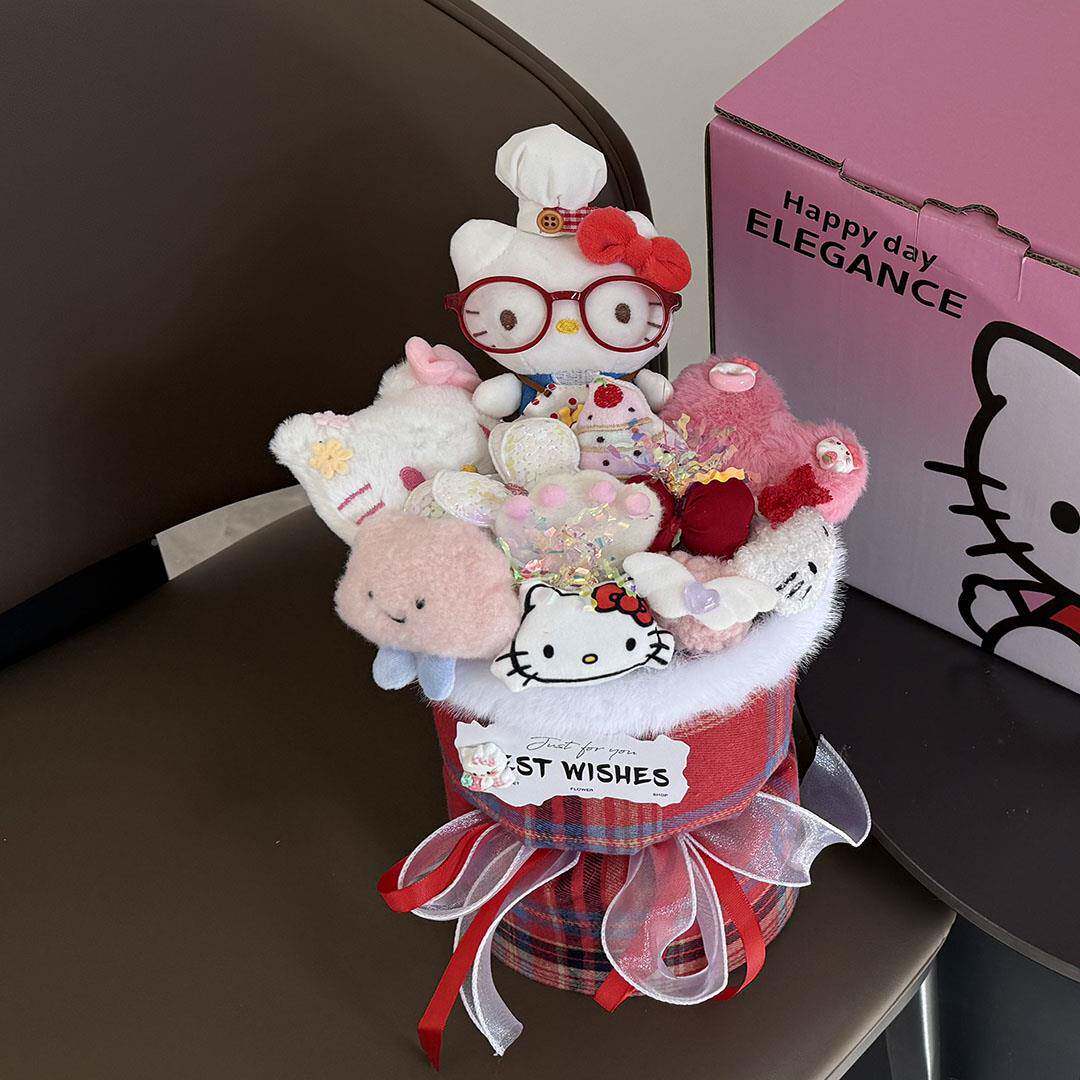 LCX孩生日礼物创意成品蜜可爱玩偶女花送女生闺毕业拍照女束友情