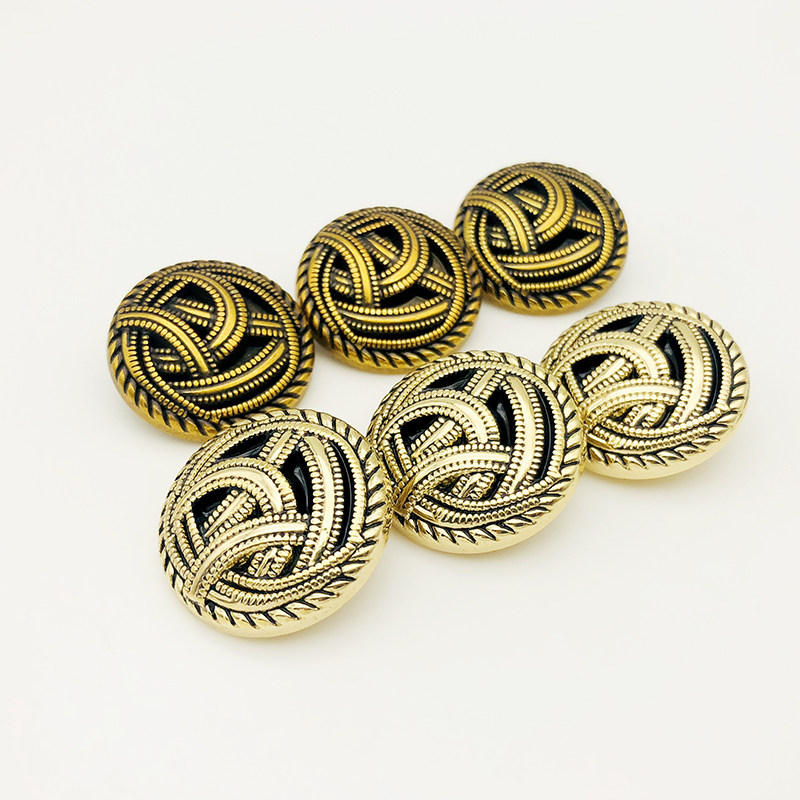 复古金属装饰扣子做旧西服扣外套风衣呢子大衣纽扣圆形时尚钮扣