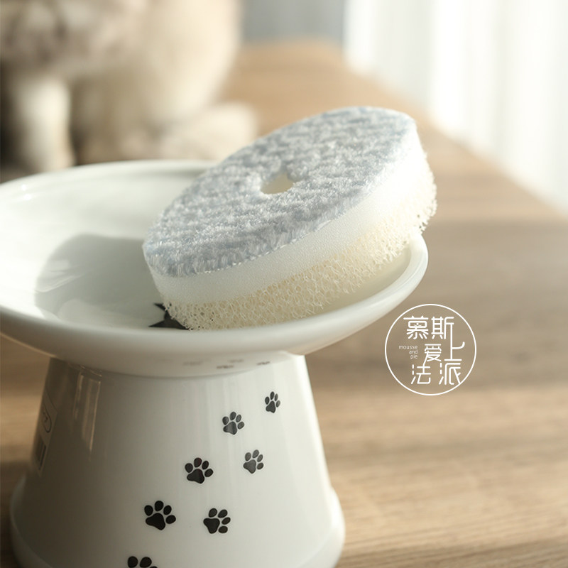 慕斯爱上法派 日本necoichi猫壹神奇洗碗海绵宠物食具清洁洗碗布