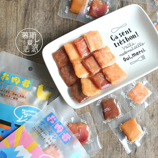 慕斯爱上法派 yummy吆咪肉肉君鸡鸭肉三文鱼金枪鱼肉干猫狗零食