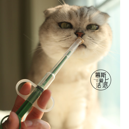 慕斯爱上法派 丹麦KRUUSE古氏喂药器猫狗宠物一体式固体喂药针管