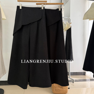 8602DR 屁帘休闲裤 加绒加厚 免打理毛呢时髦秋冬无敌显瘦西裤