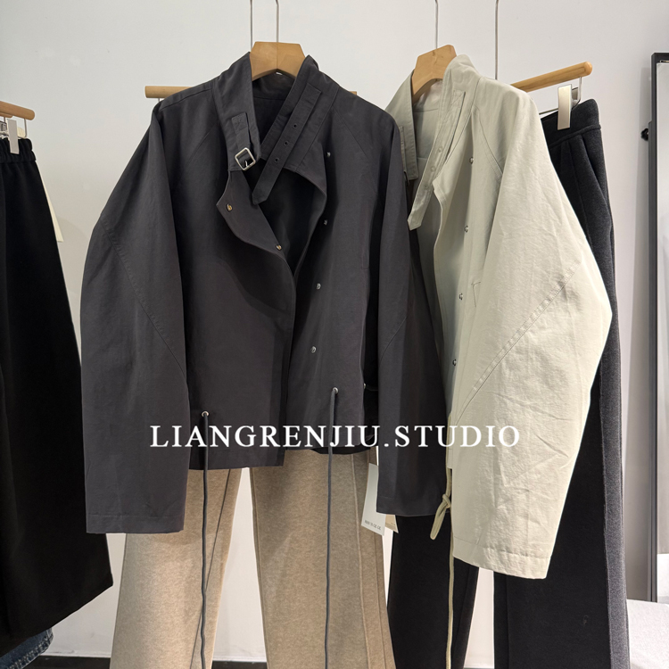 立领长袖百搭气质外套