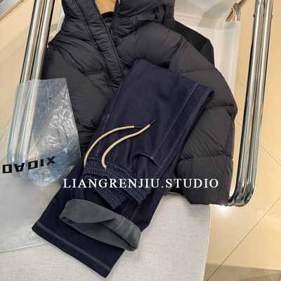 高腰直筒纯色百搭休闲裤