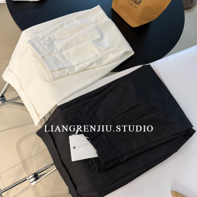 高腰直筒百搭显瘦休闲裤